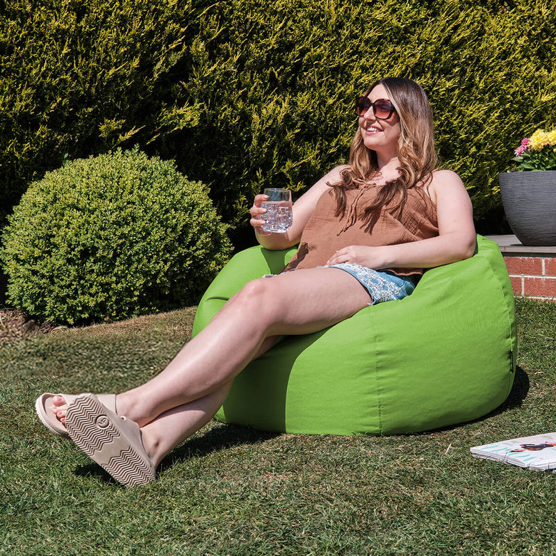 Pouf classique Kingston résistant à l'eau, lime