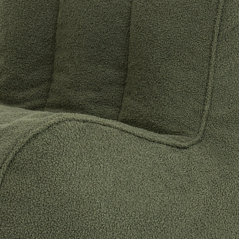 Vert Olive Bouclé