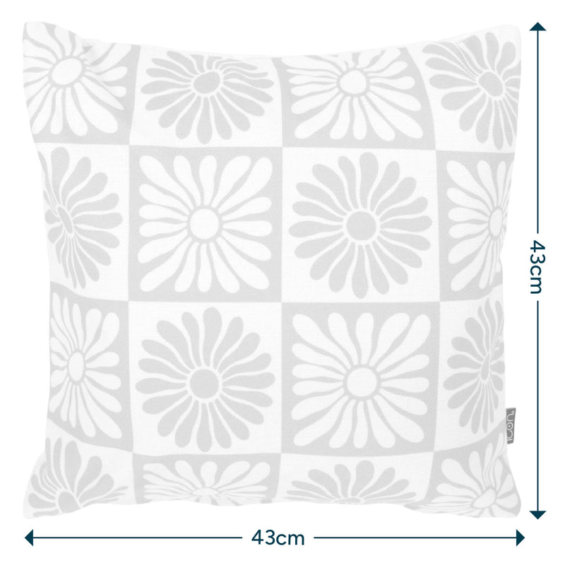 Coussin d'intérieur/extérieur Fleurs d'été - Jaune