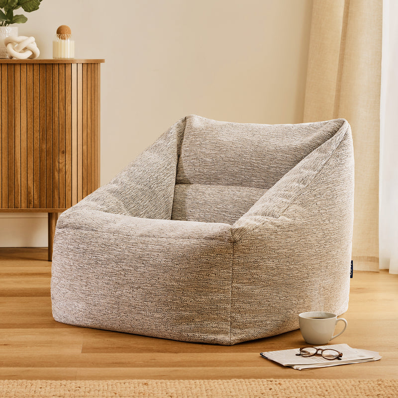 Natalia Woven Armchair Bean Bag - Natural