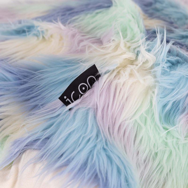 Pouf classique en fausse fourrure, Unicorn