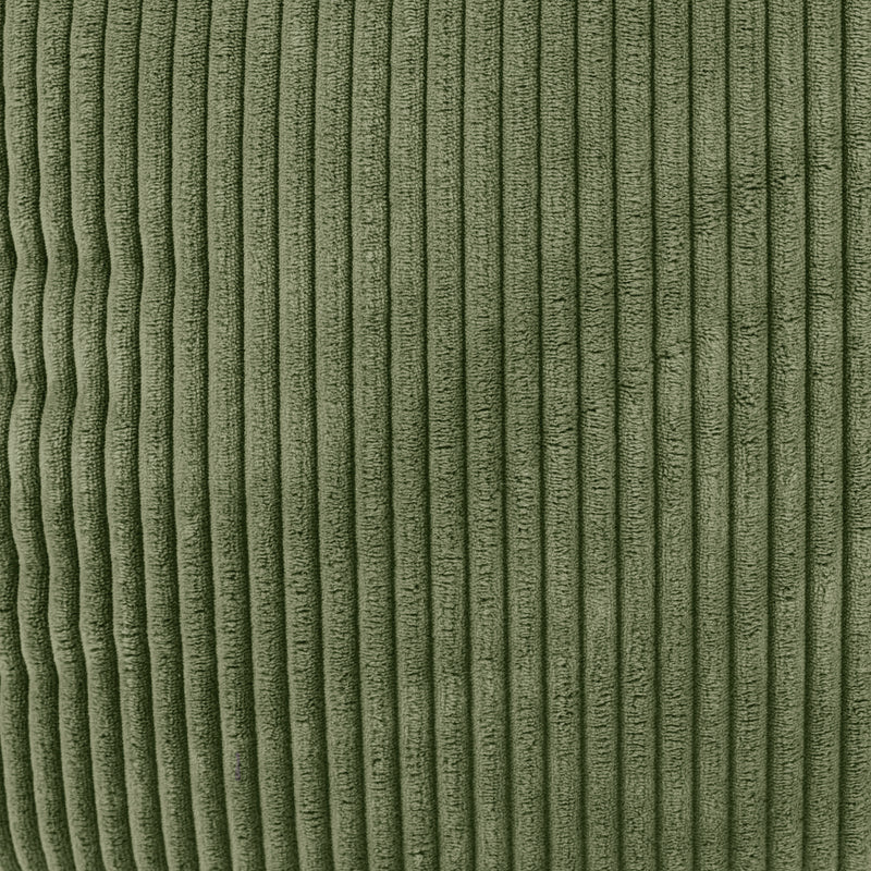 Pouf classique Kingston XL en velours côtelé - Vert sauge