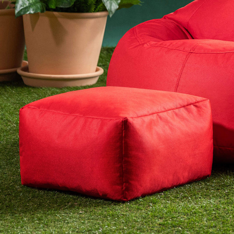 Repose-pieds d'intérieur et d'extérieur, rouge
