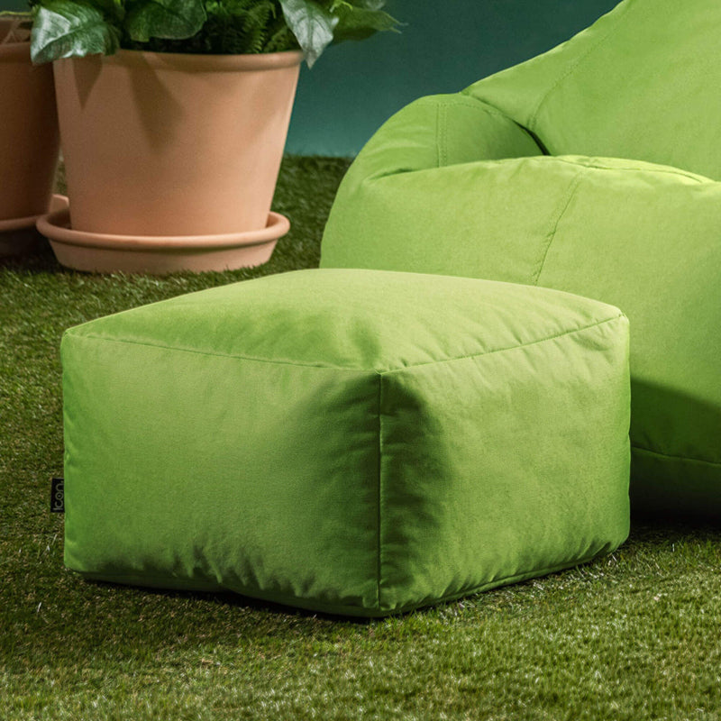 Repose-pieds d'intérieur et d'extérieur, vert citron