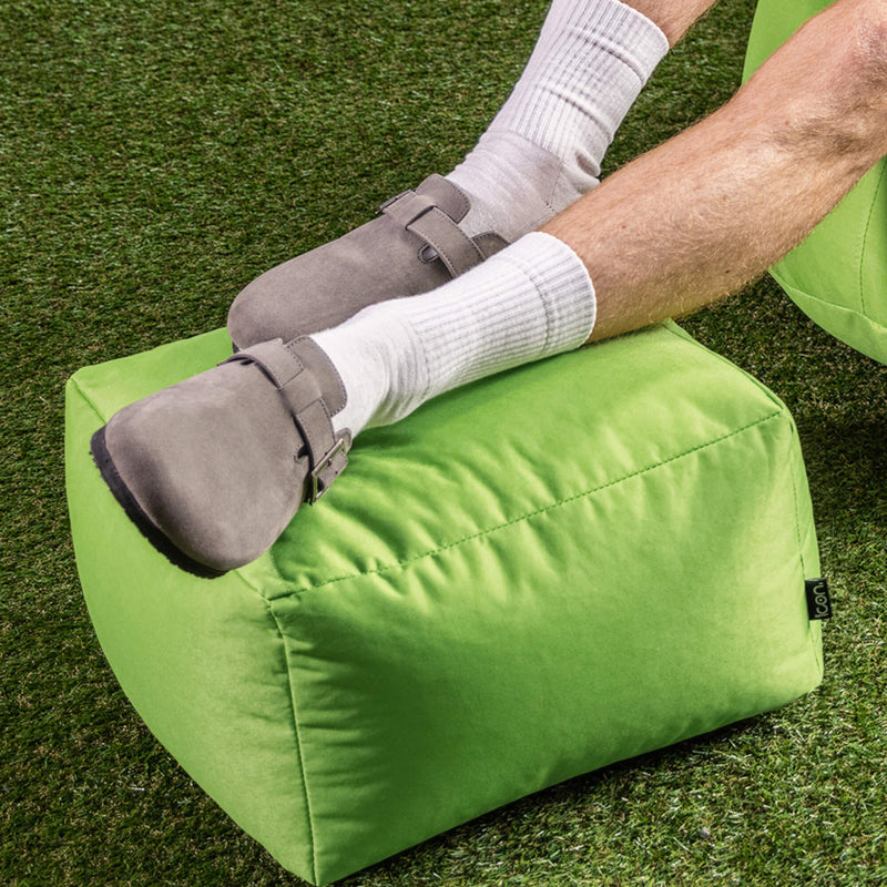 Repose-pieds d'intérieur et d'extérieur, vert citron
