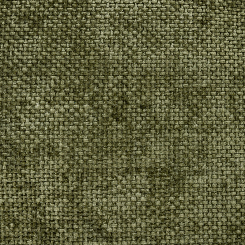 Milano Chenille Round Footstool Bean Bag - Olive Green