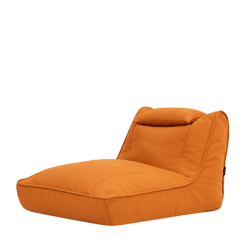 Fauteuil poire Nova en oléfine, terracotta