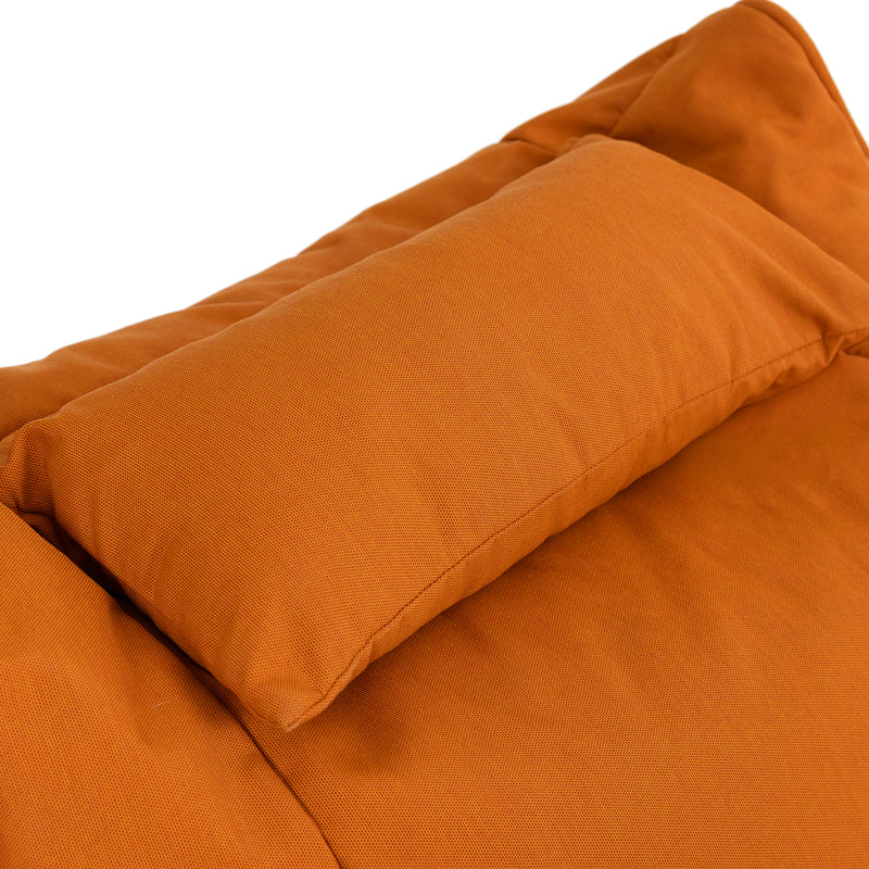 Fauteuil poire Nova en oléfine, terracotta