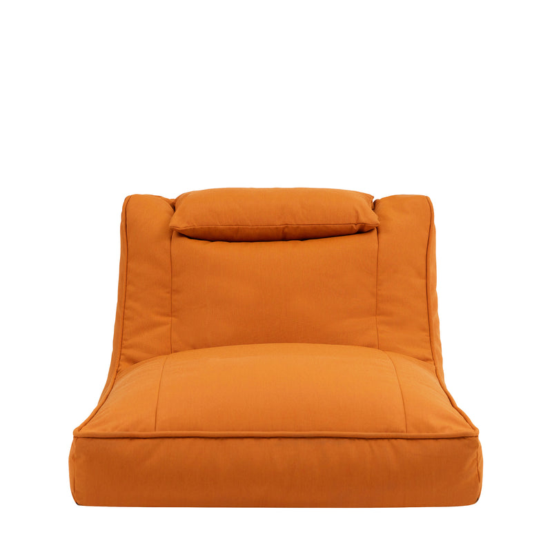 Fauteuil poire Nova en oléfine, terracotta