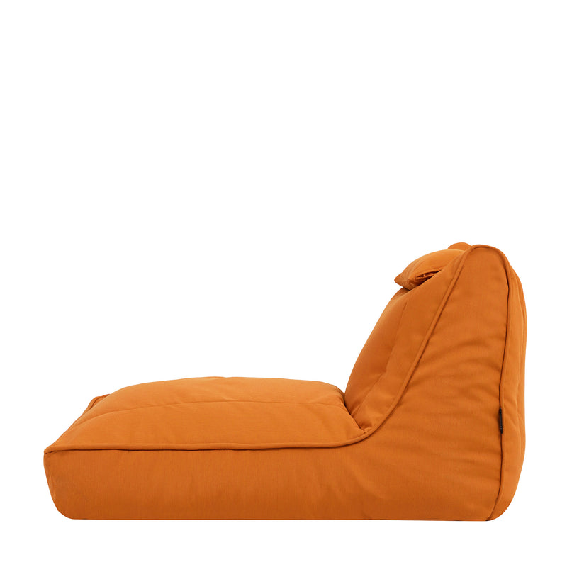 Fauteuil poire Nova en oléfine, terracotta