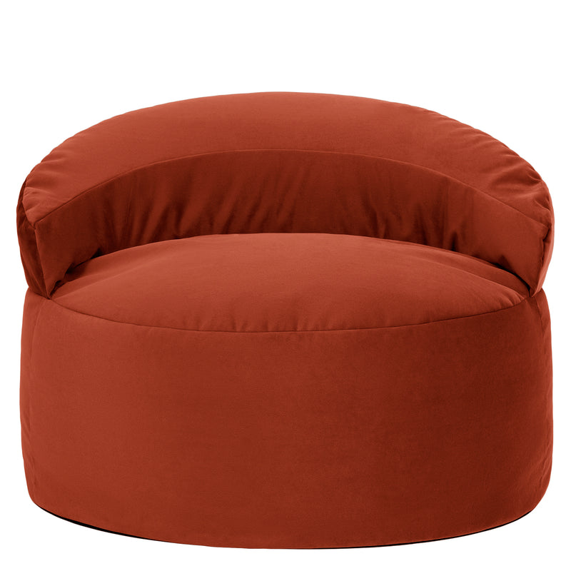 Orb Velvet Accent Chair Bean Bag - Spicy Terracotta
