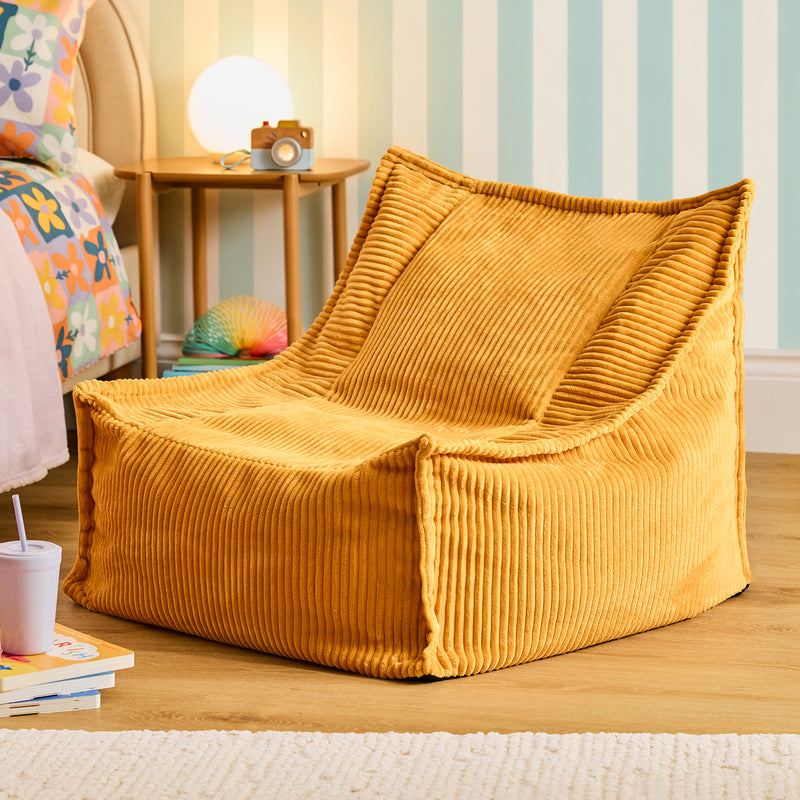 Fauteuil poire pour enfant Alto Cord - Ocre