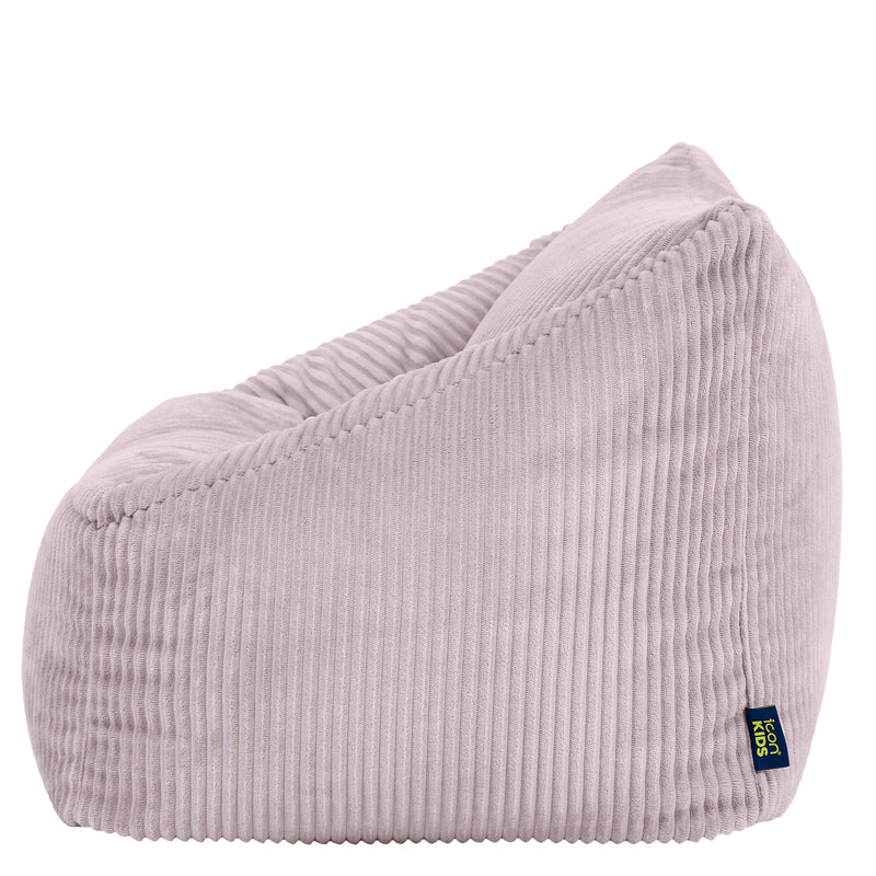 Fauteuil poire pour enfant Natalia en velours côtelé - Lavande