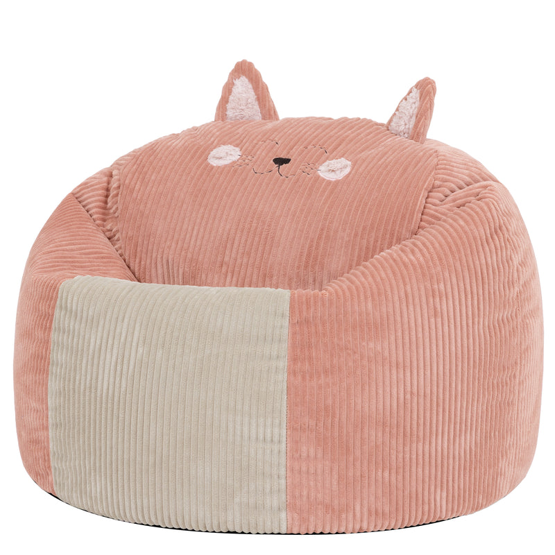 Pouf et coussin Cleo Cat pour enfants - Rose aurore