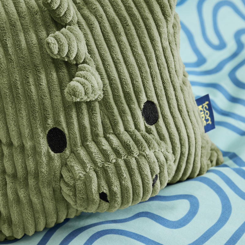 Coussin Corde Enfant Dinosaure Dexter - Vert Sauge