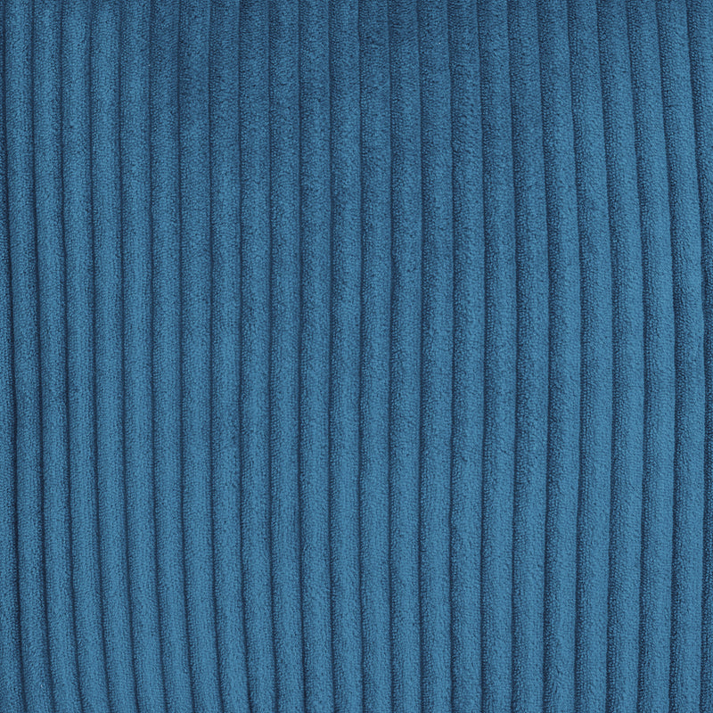Petit repose-pieds carré en corde Amara - Bleu denim
