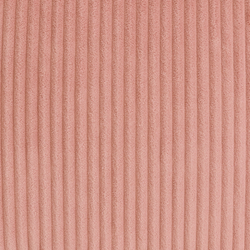 Petit pouf carré en velours côtelé Amara - Rose