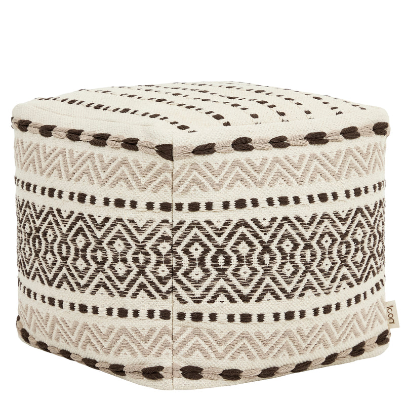 Tabouret carré Calli aztèque - Naturel