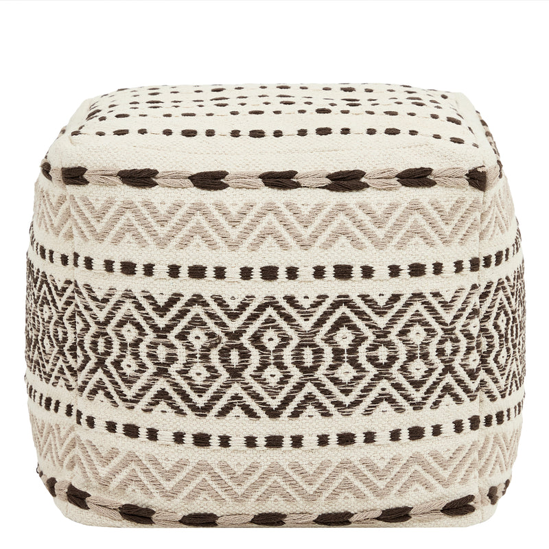 Tabouret carré Calli aztèque - Naturel