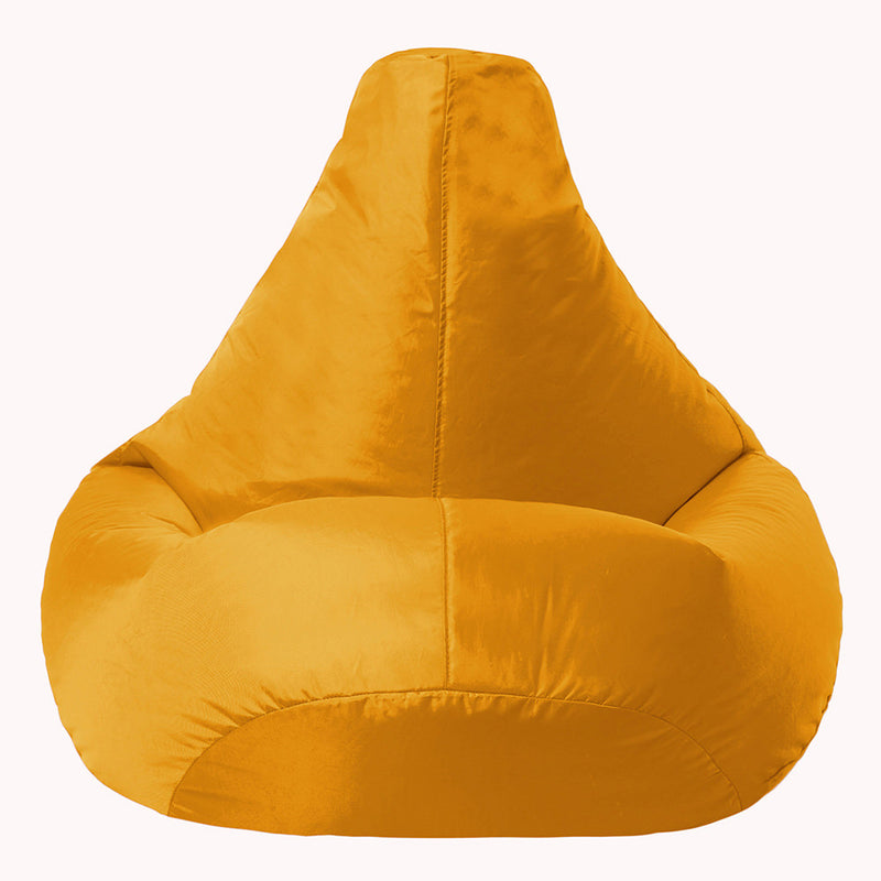 Pouf Gamer Dossier Haut Intérieur-Extérieur - Jaune Ocre