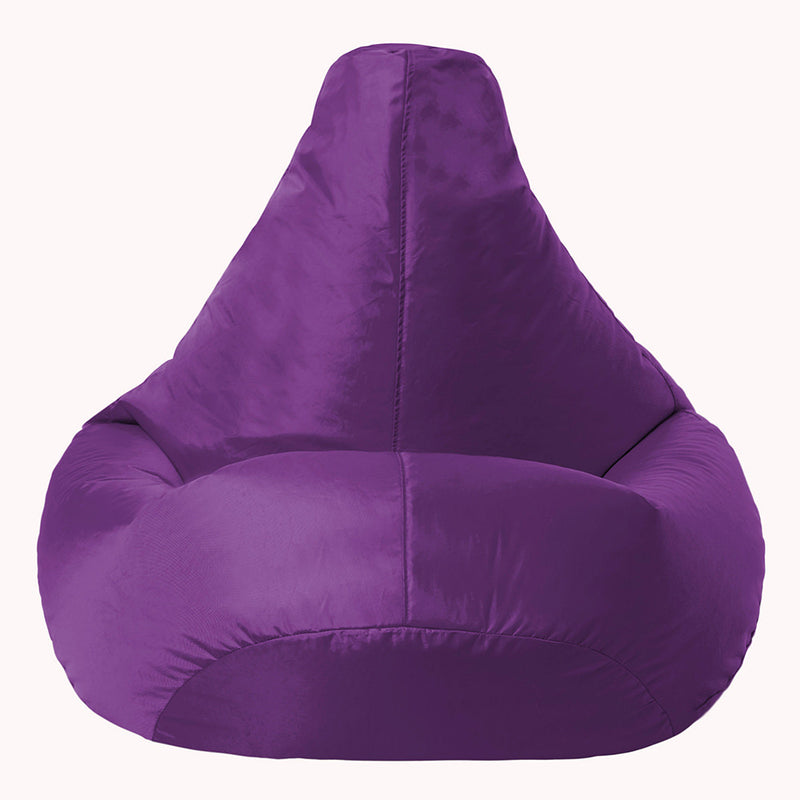 Pouf poire gamer dossier haut intérieur-extérieur - Violet