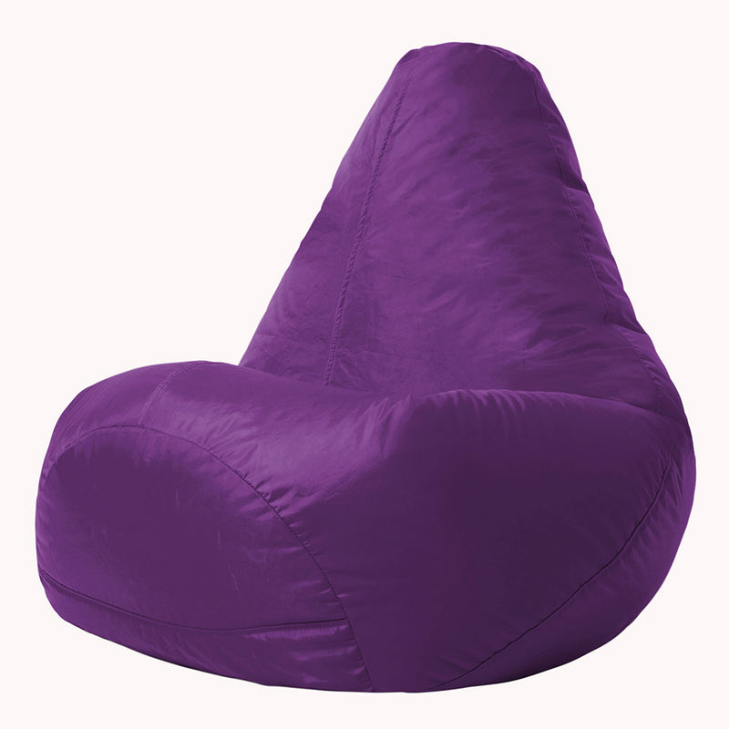 Pouf poire gamer dossier haut intérieur-extérieur - Violet