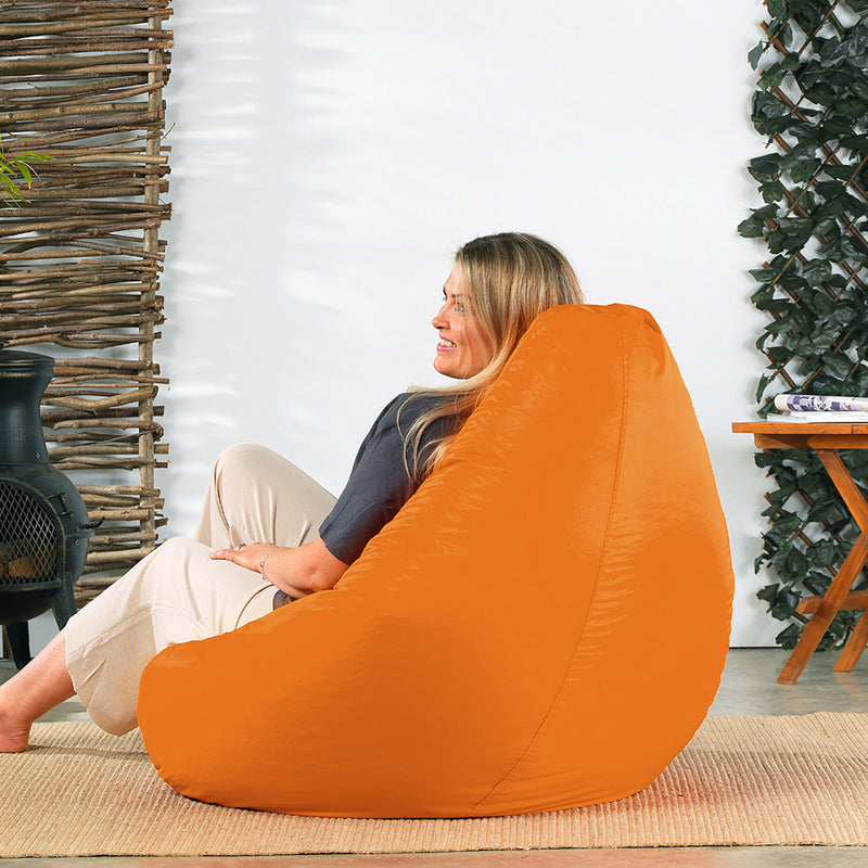 Pouf Gamer Haut Dossier Intérieur-Extérieur - Orange