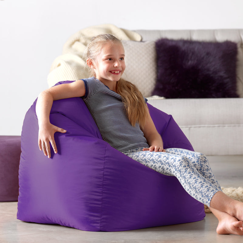 Pouf Classique pour Adolescents, Intérieur et Extérieur - Violet