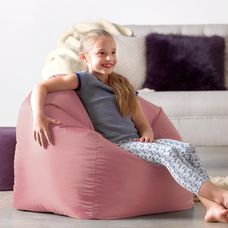 Pouf Classique pour Adolescents, Intérieur et Extérieur - Rose Poussière