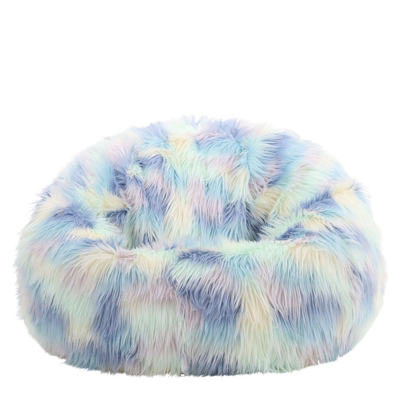 Pouf classique en fausse fourrure, Unicorn