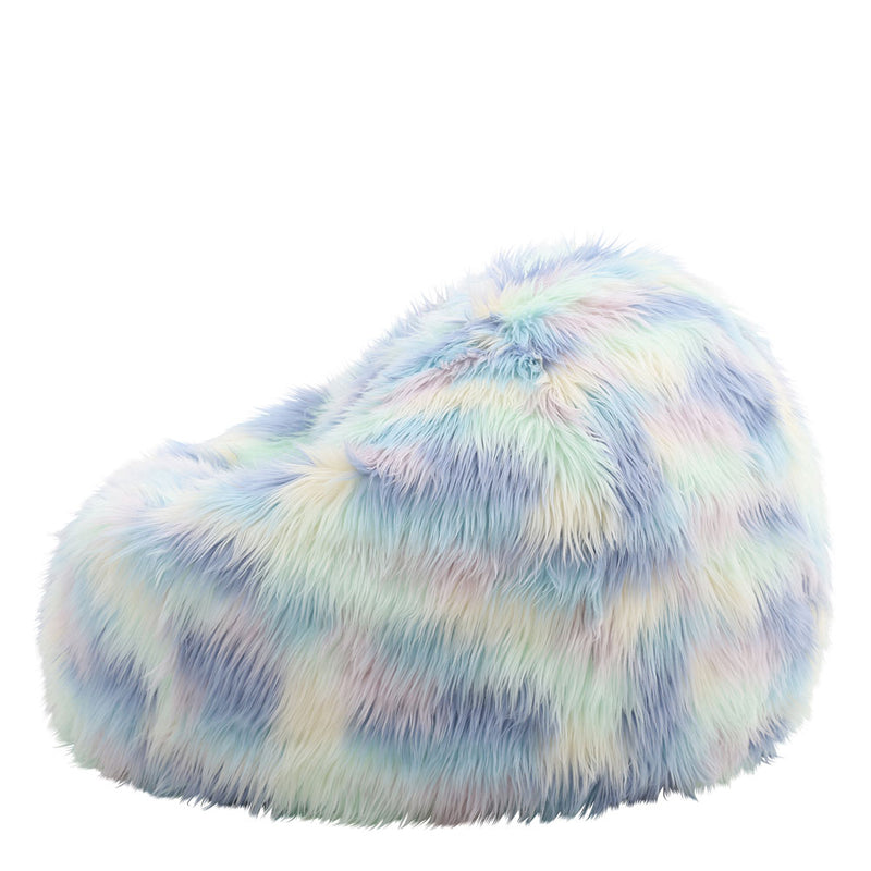 Pouf classique en fausse fourrure, Unicorn