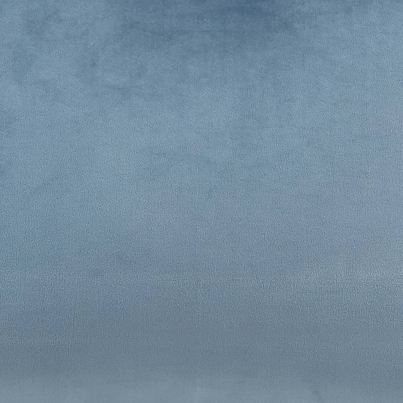 Repose-pieds Amara carré en velours, bleu