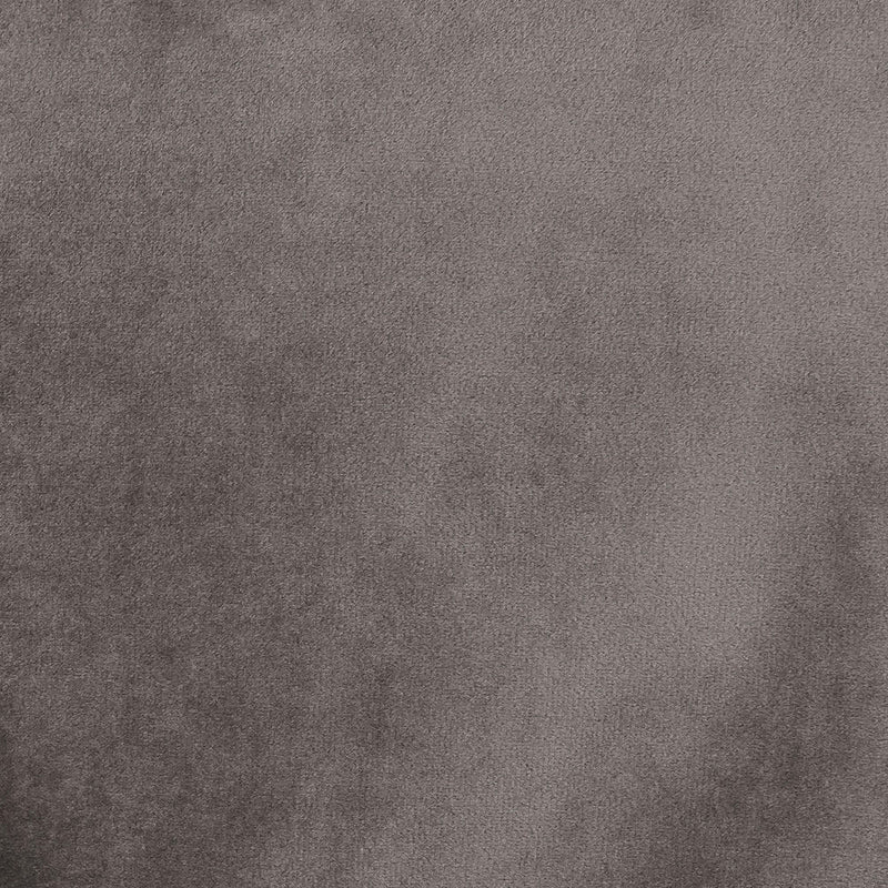 Repose-pieds Amara carré en velours, gris anthracite