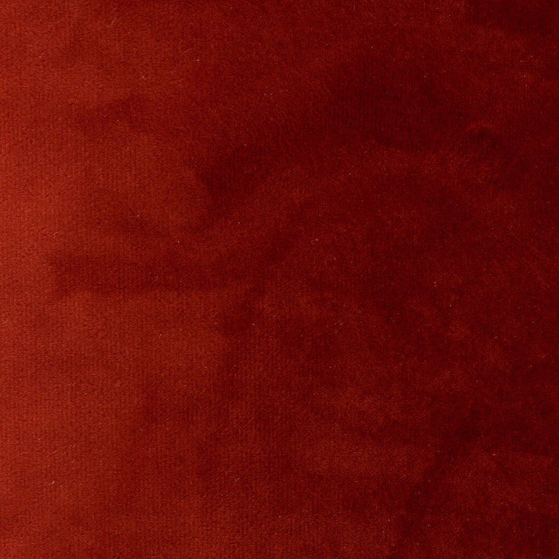 Repose-pieds Vita en velours - Terre cuite