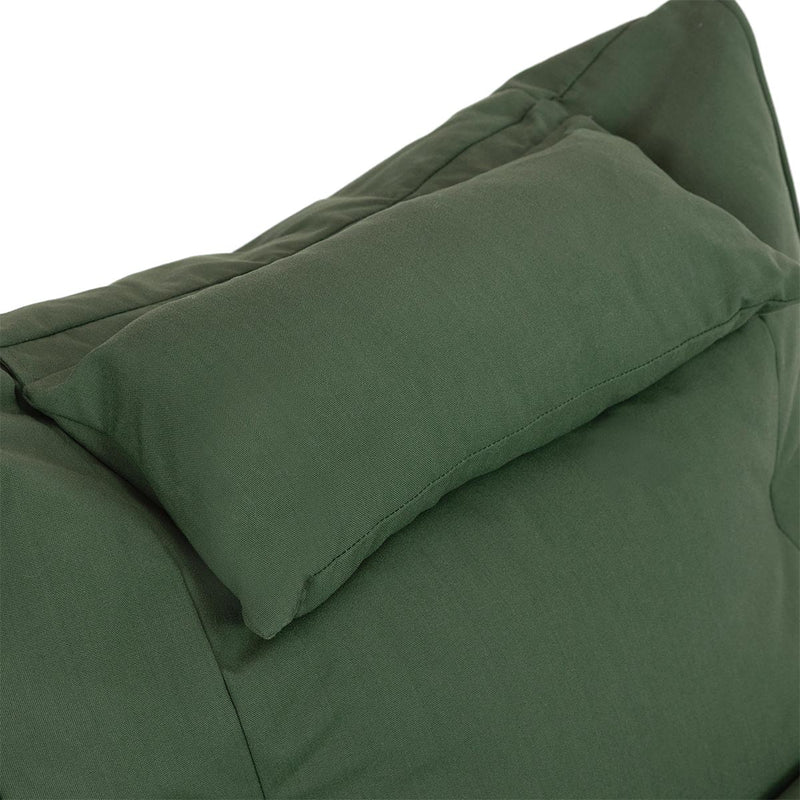 Fauteuil poire Nova en oléfine, vert