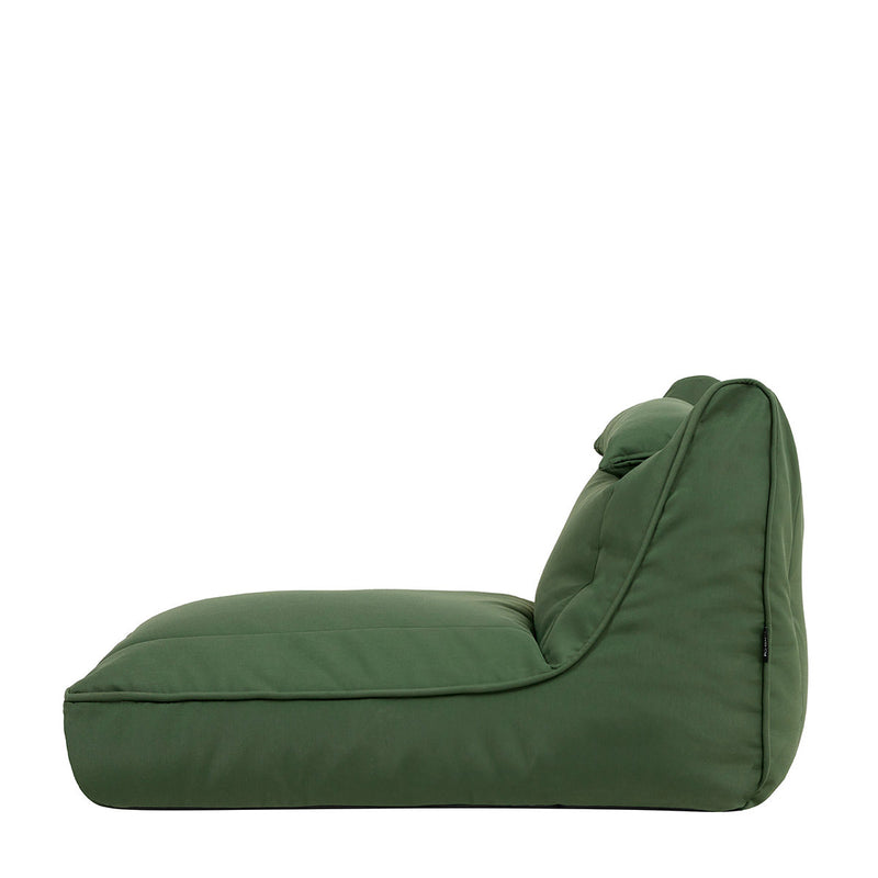 Fauteuil poire Nova en oléfine, vert