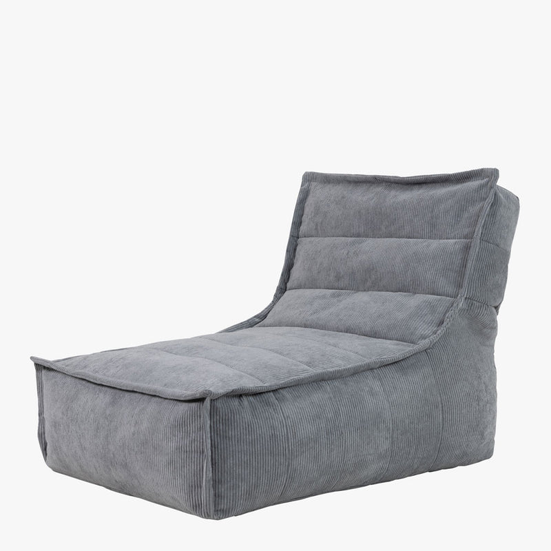 Canapé Dolce en velours côtelé - Gris anthracite