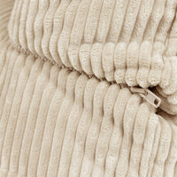 Fauteuil modulaire, Noa, velours côtelé jumbo, pierre 